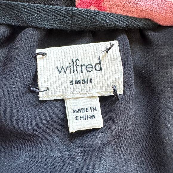 Wilfred Aritzia Sabine Floral Faux-Wrap Mini Dress Size S - Picture 4 of 8